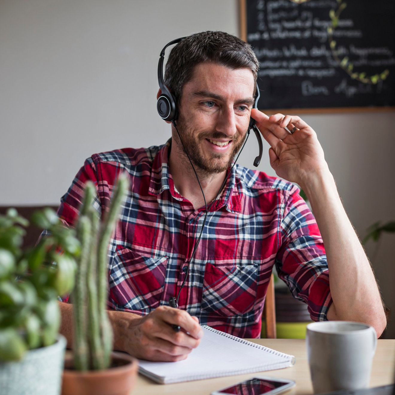 business worker on a call