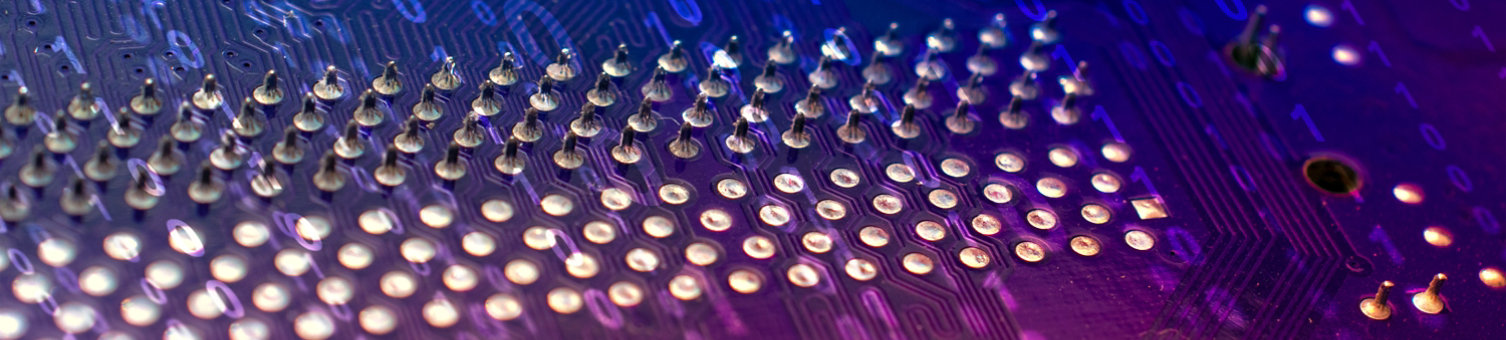 Close up of a circuit board