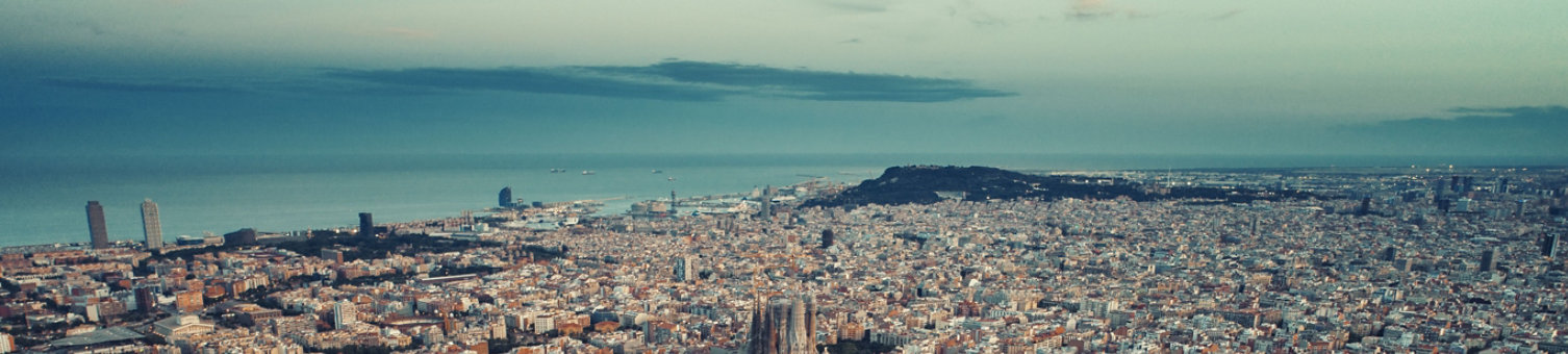 Aerial view of Barcelona