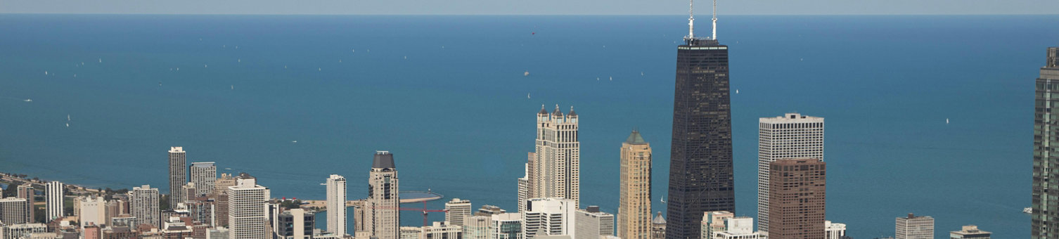 Aerial View of City Buildings Chicago