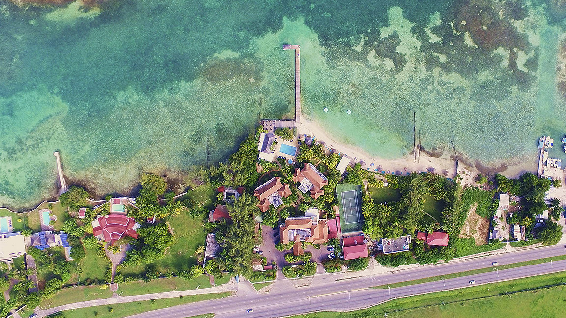 Aerial view of St Ann's Bay, Jamaica 