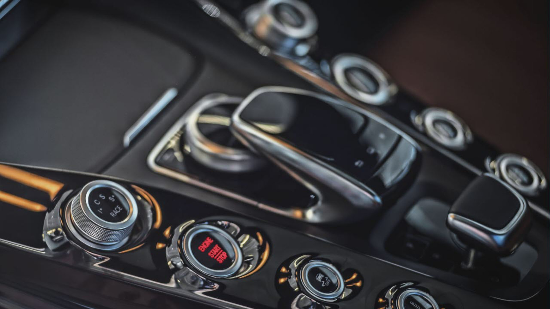 Picture of modern car gears