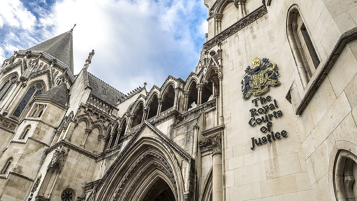 Photo of the exterior of the High Court in London
