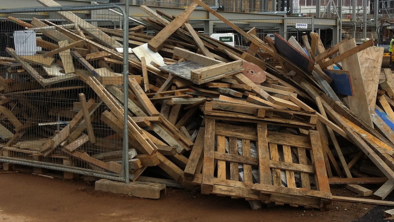 Wood stockpile