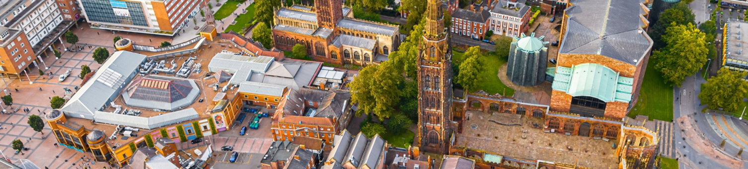 Coventry city centre from above