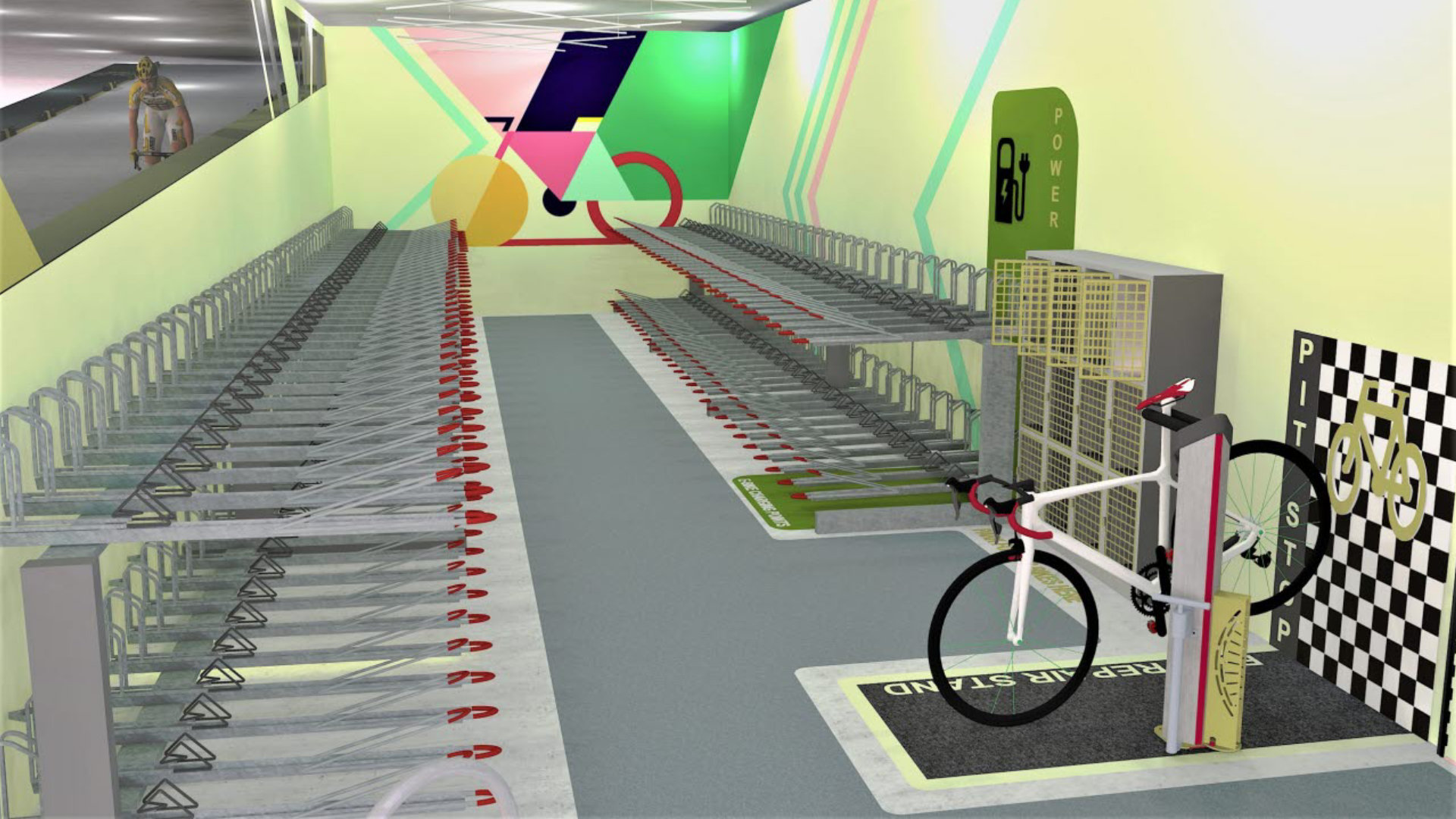 cycle storage mock-up