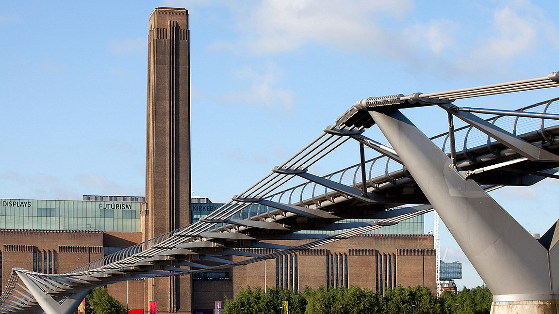 Tate Modern building and bridge