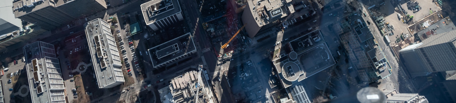 Downtown Toronto, from above