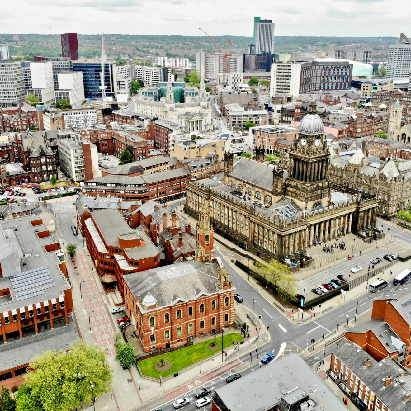 Leeds drone shot