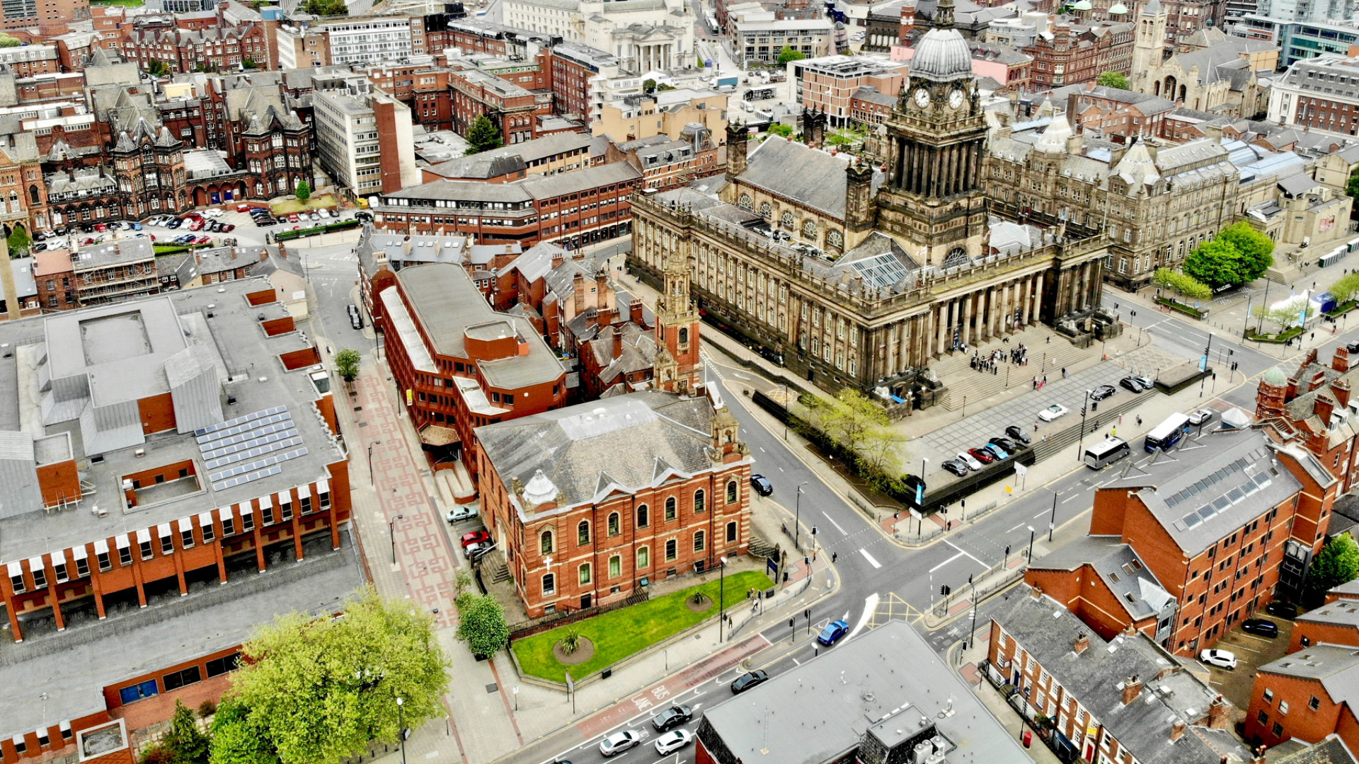 Leeds drone shot