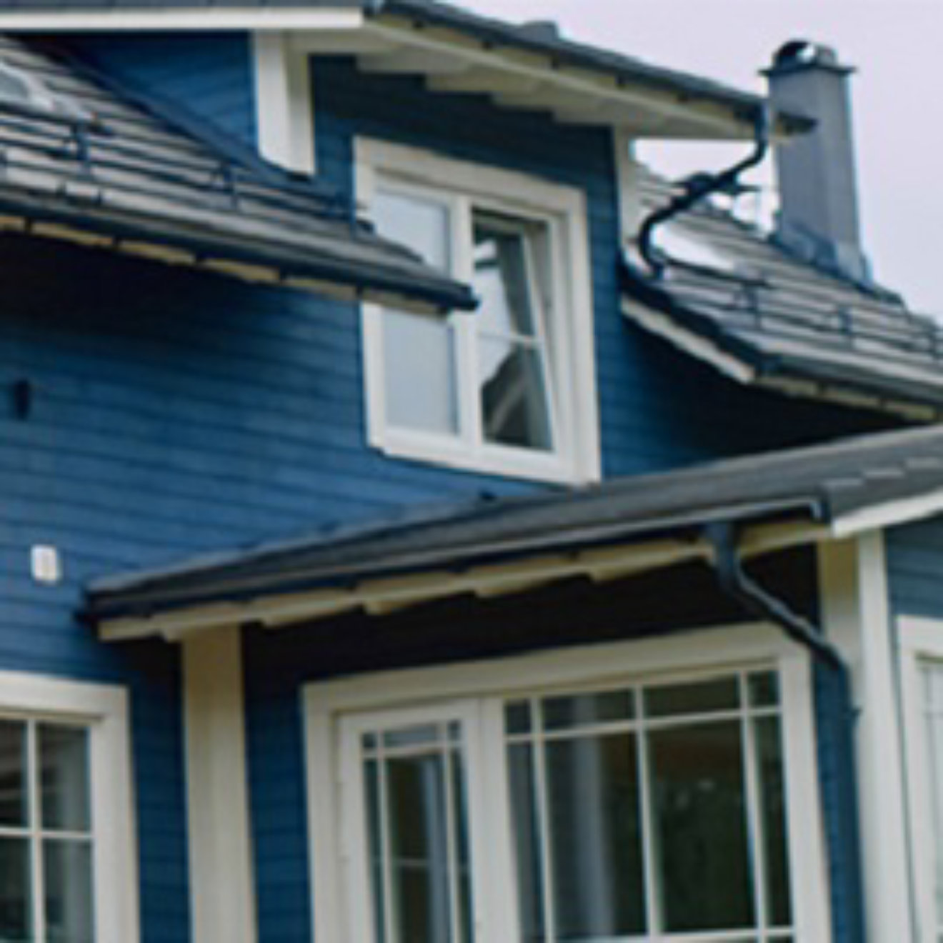 couple standing infront of house