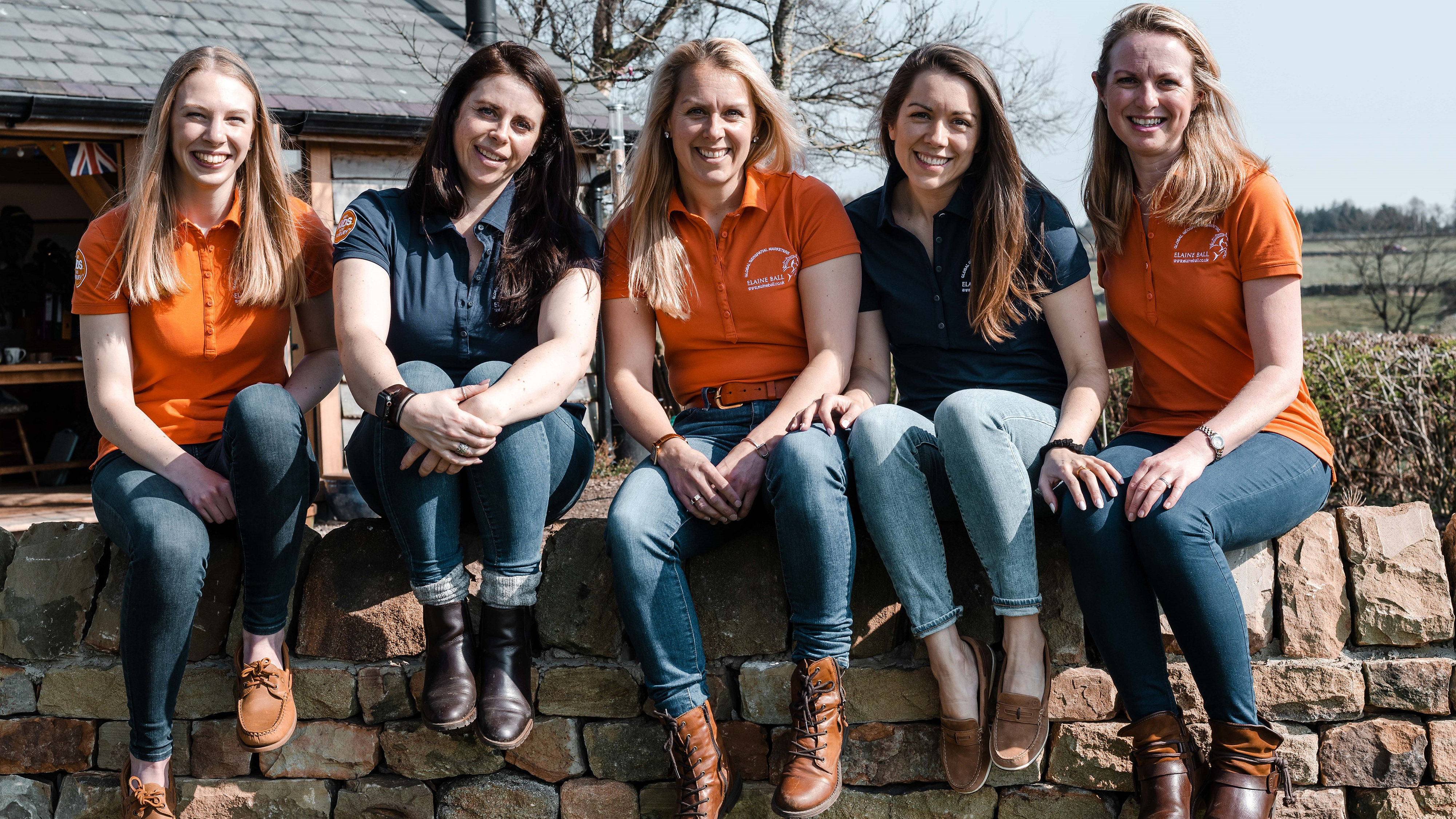 The five members of the Elaine Ball Ltd team