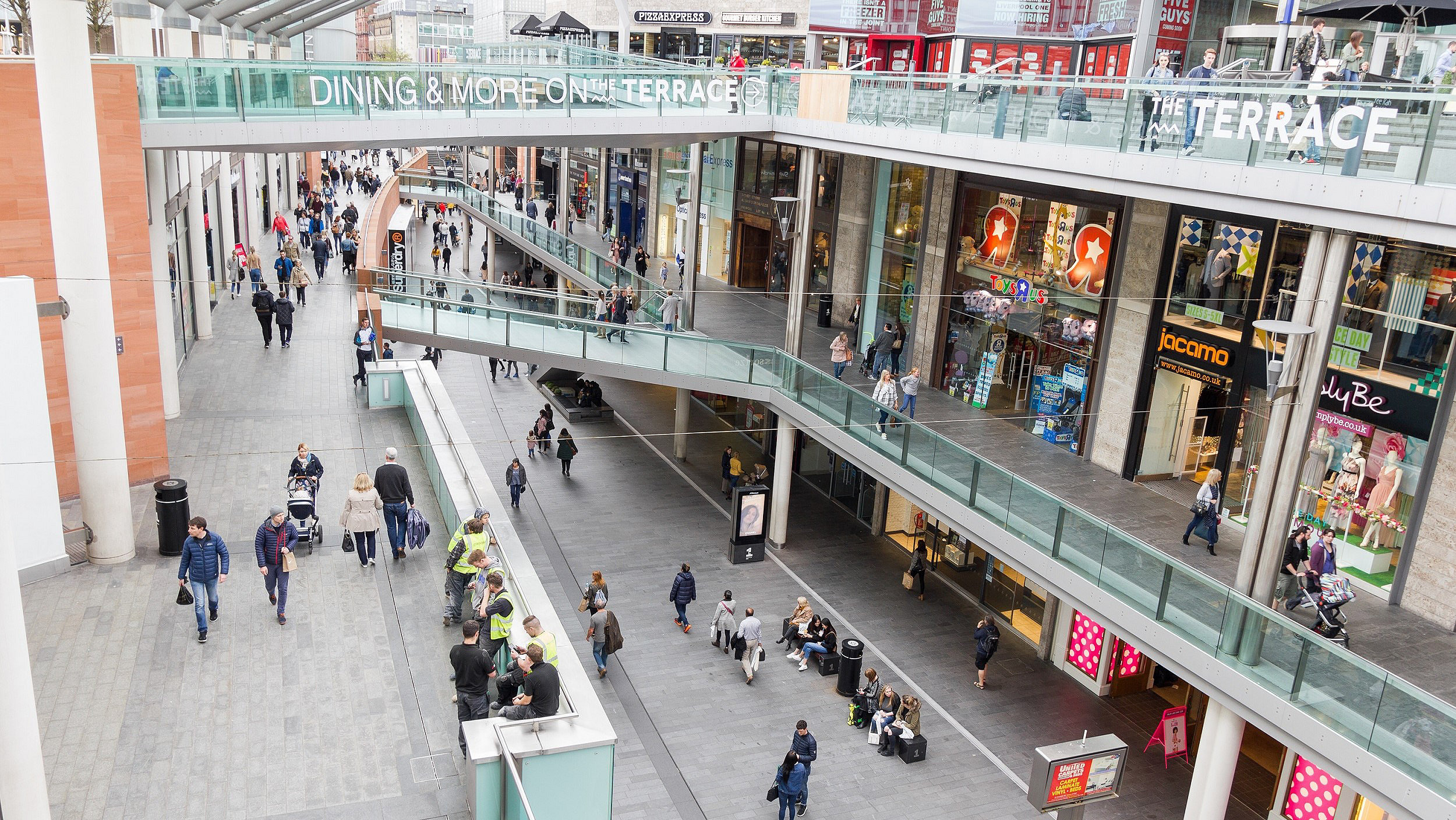 A shopping centre in Liverpool