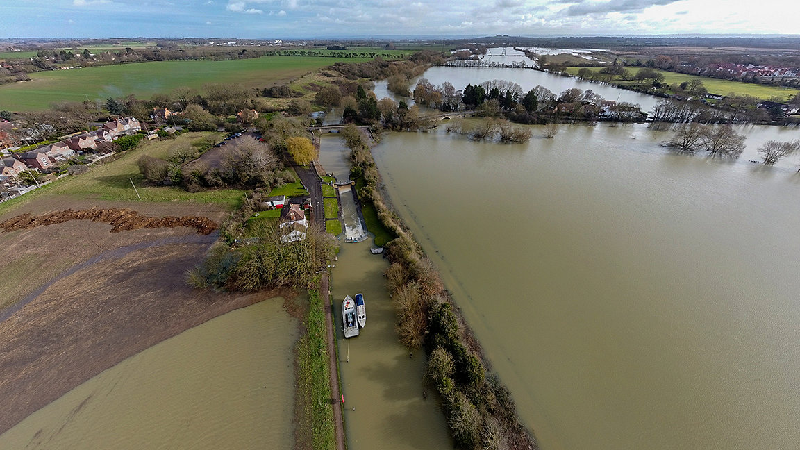 Flooding in rural Oxfordshire