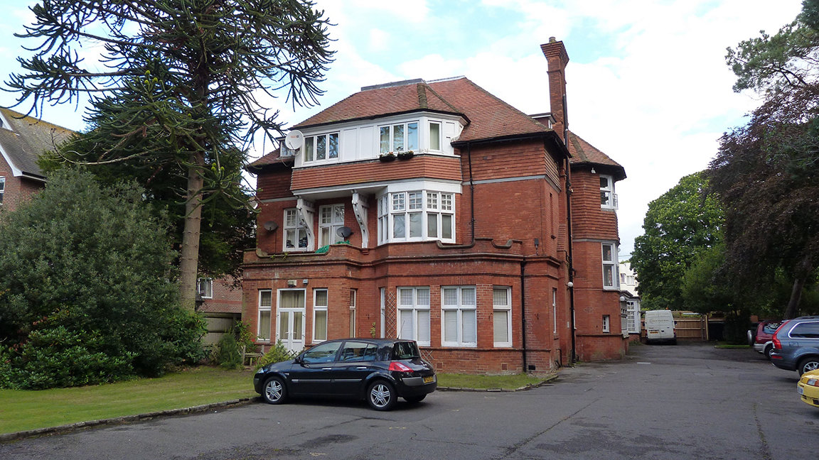 Converted block of flats, East Cliff, Bournemouth