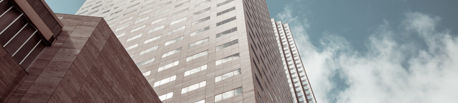 Highrise building worms eye view