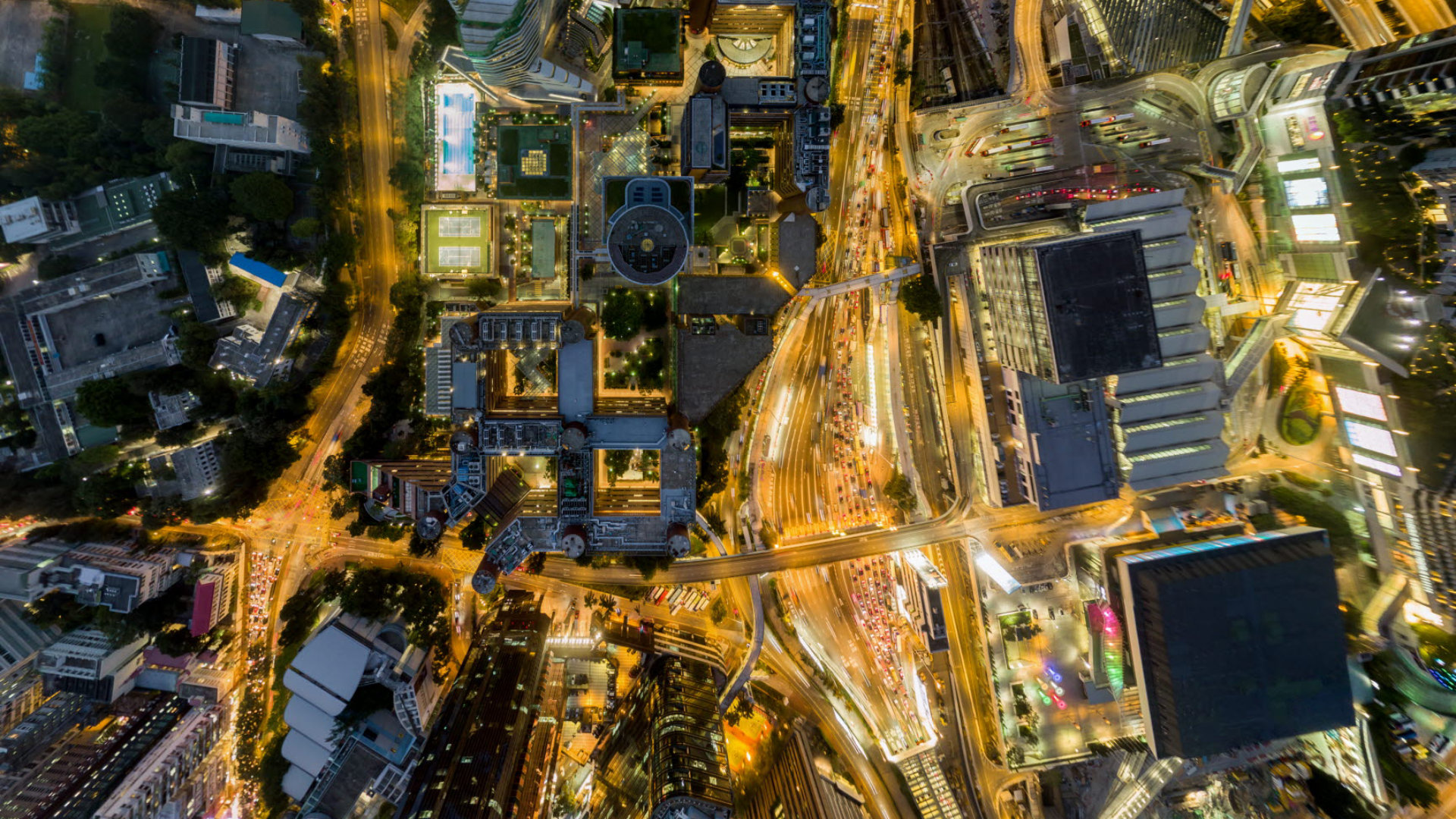 Hong Kong birds eye view