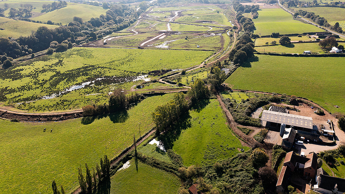 Lower Otter Valley Climate Adaption scheme reconnects a river with its floodplain and creates scarce salt marsh and mud flat habitat