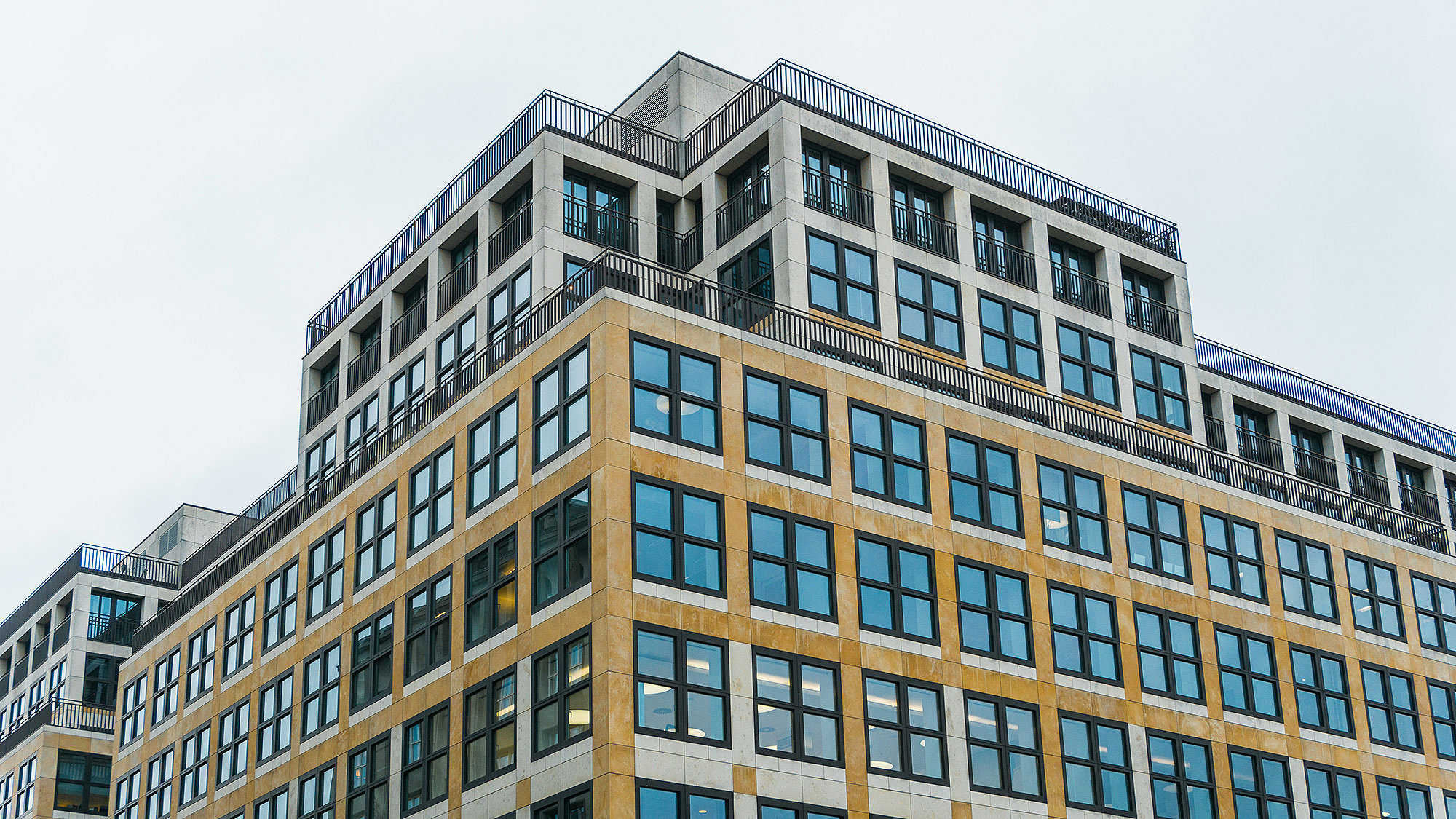 Photo of the façade of a mixed-use building 