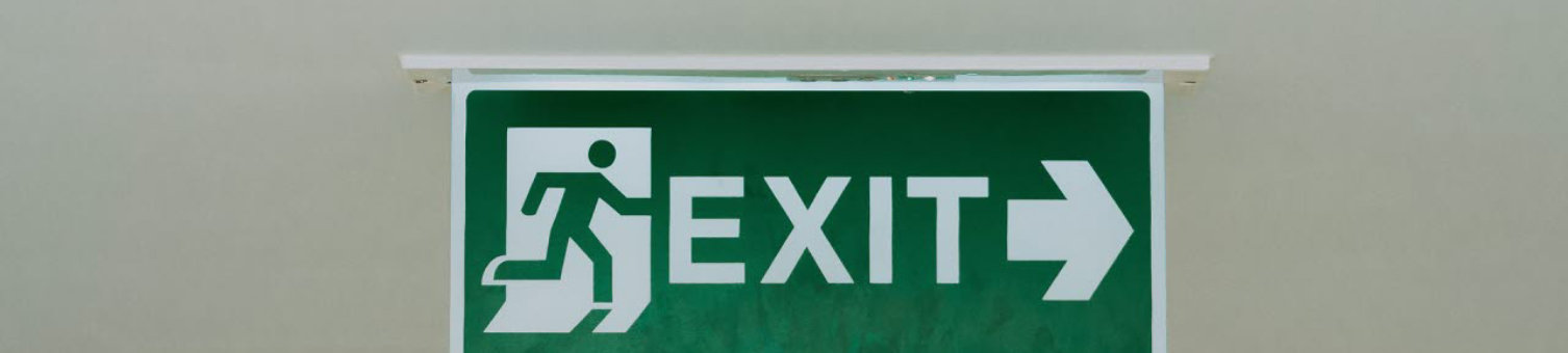 Fire exit sign