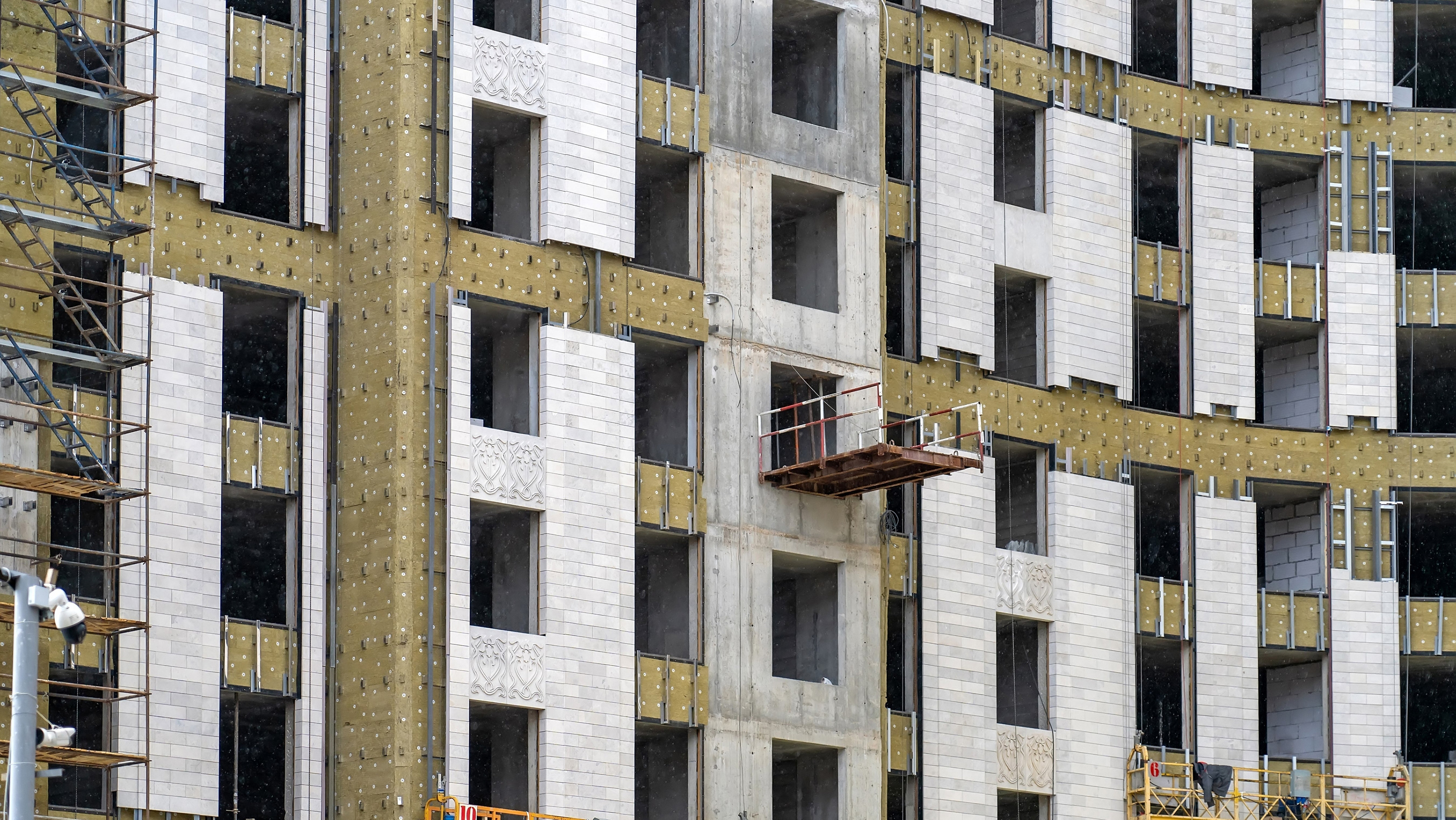 High rise building showing external wall cladding