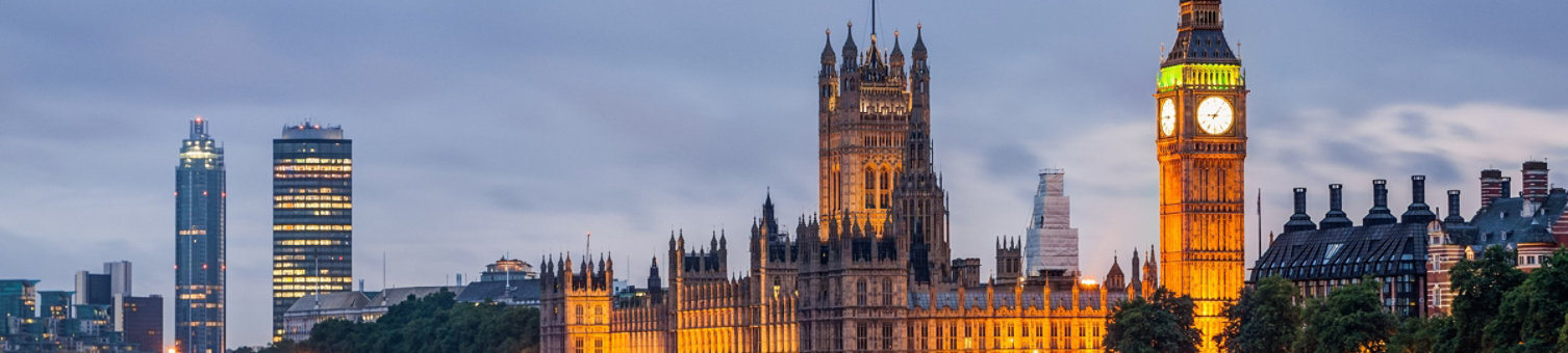 The houses of parliament in London, England