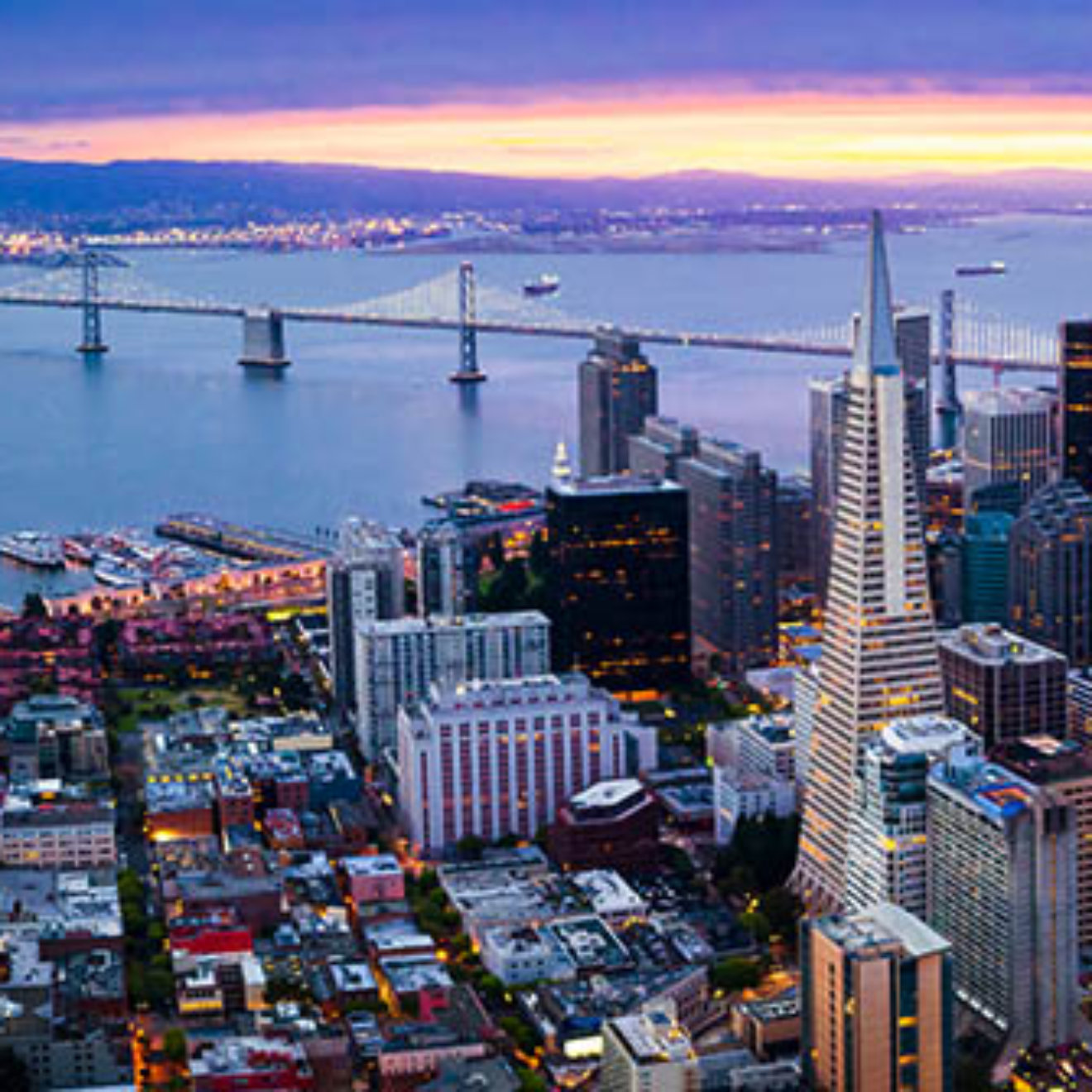 Aerial view of San Francisco