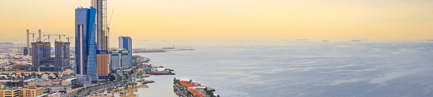 Jeddah, Saudi Arabia Jan 1 2024: skyline - Arial View - Jeddah city Saudi Arabia