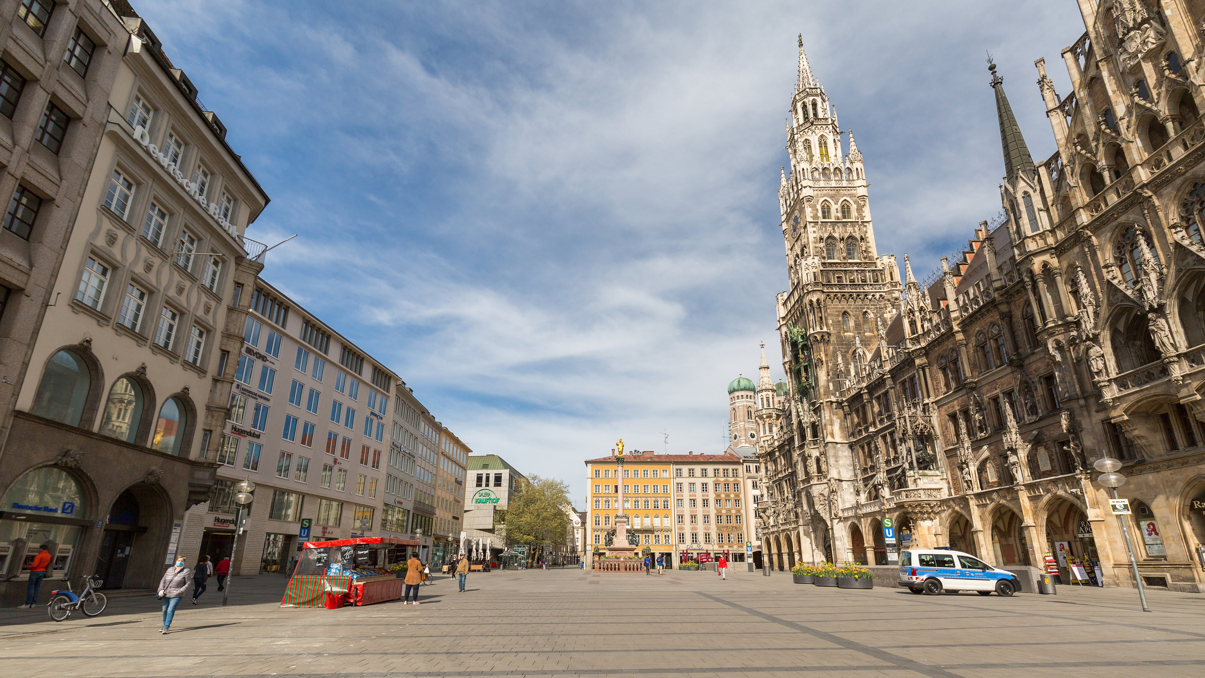 Munich town centre during lockdown