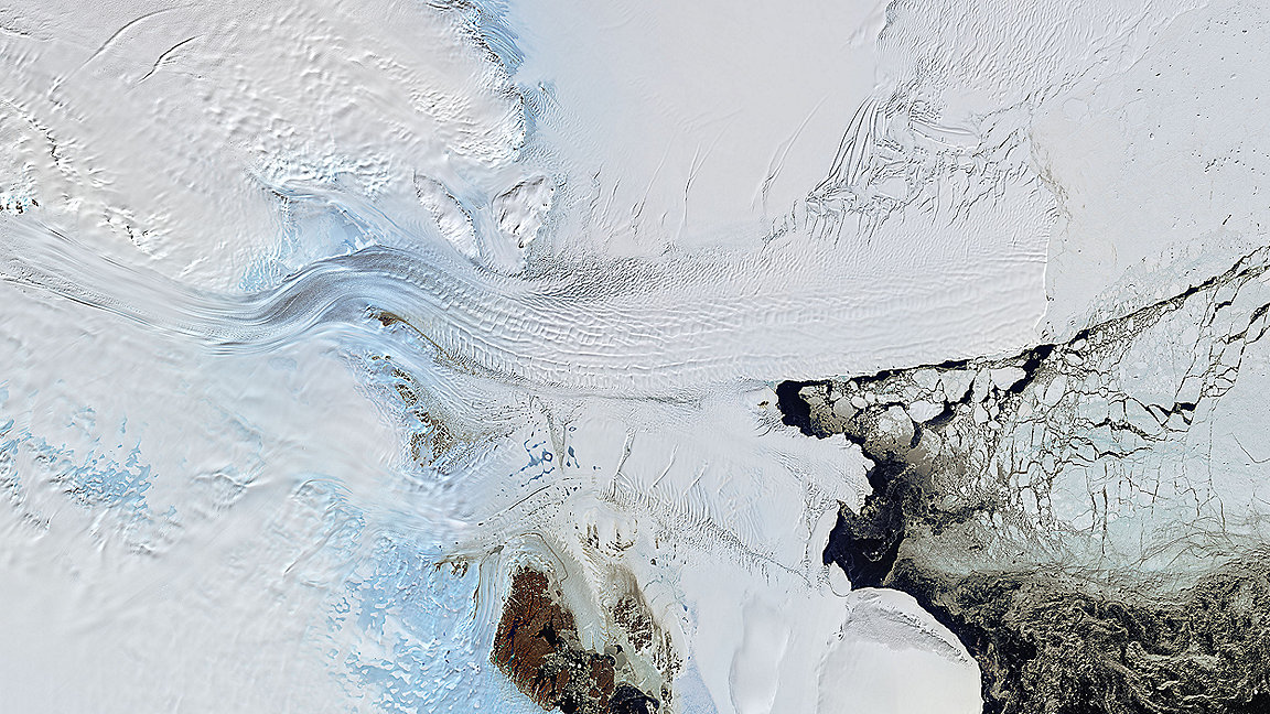 Satellite image of Denman Glacier 