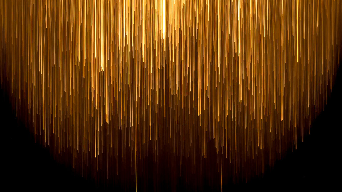 Golden strips to represent data