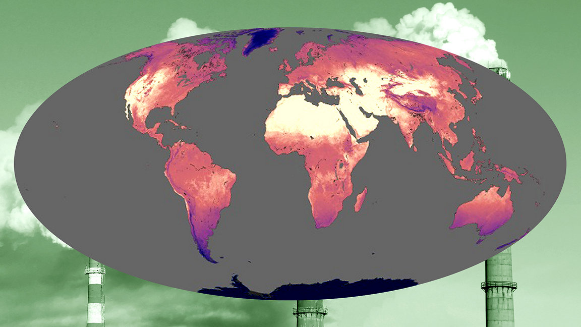 World heat map