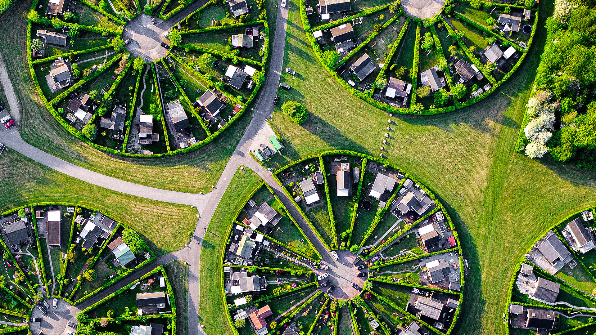 Aerial view of Brondby