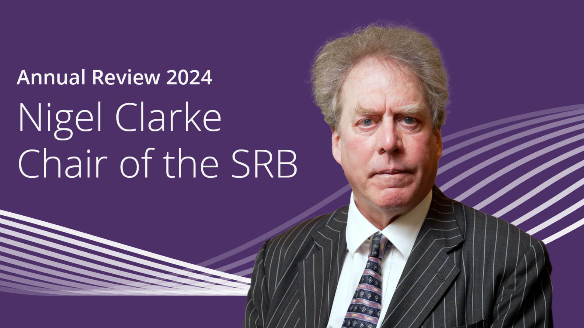 Nigel Clarke, Chair of the SRB