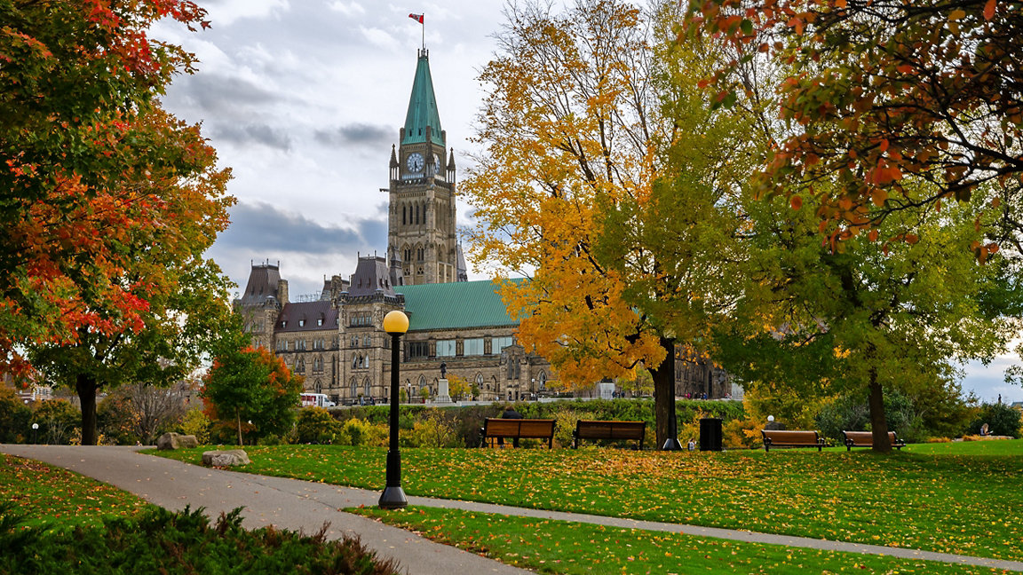 Main building of Canadian parliament, Ottawa, Canada