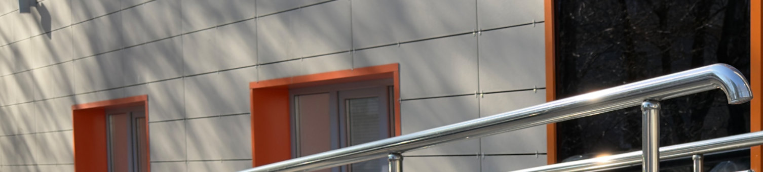 Ramp for people with disabilities to access building. Entrance facilities for people with mobility problems to conveniently entrance. Care for people with health problem and creating accessible areas