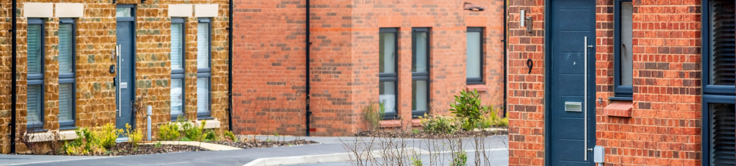 New build residential estate in the UK
