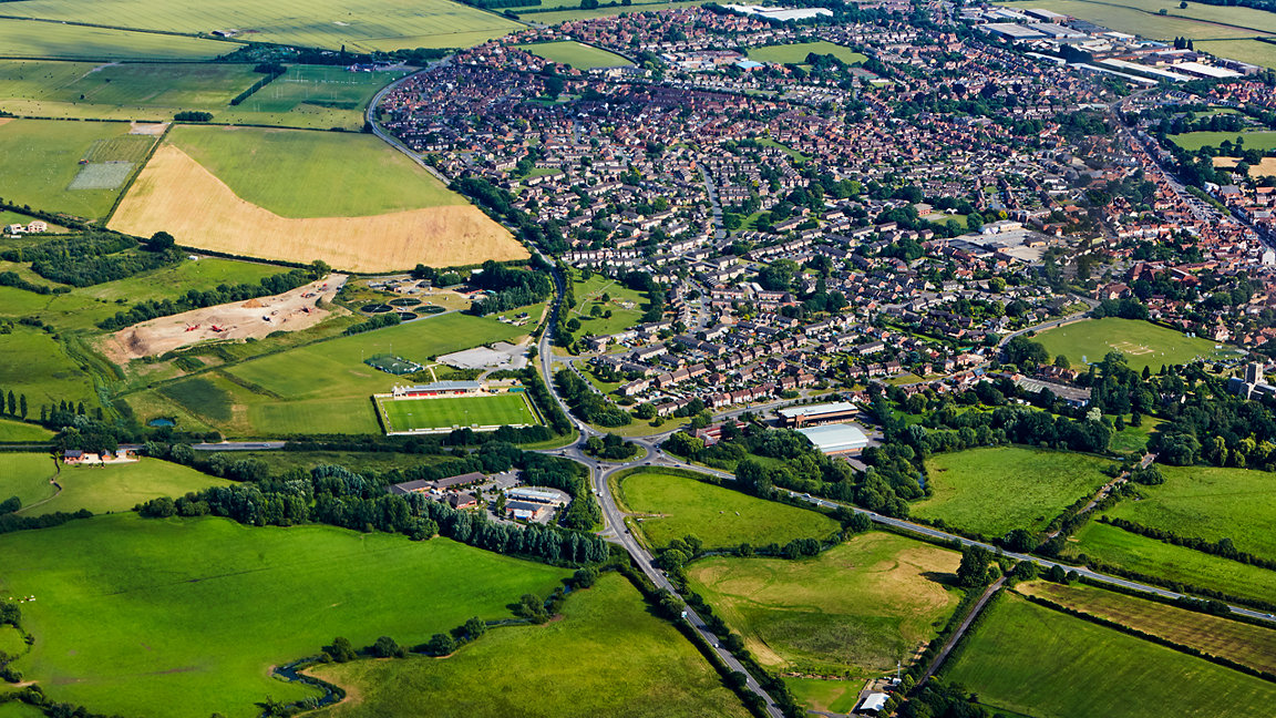 Aerial view of Thame, Oxfordshire