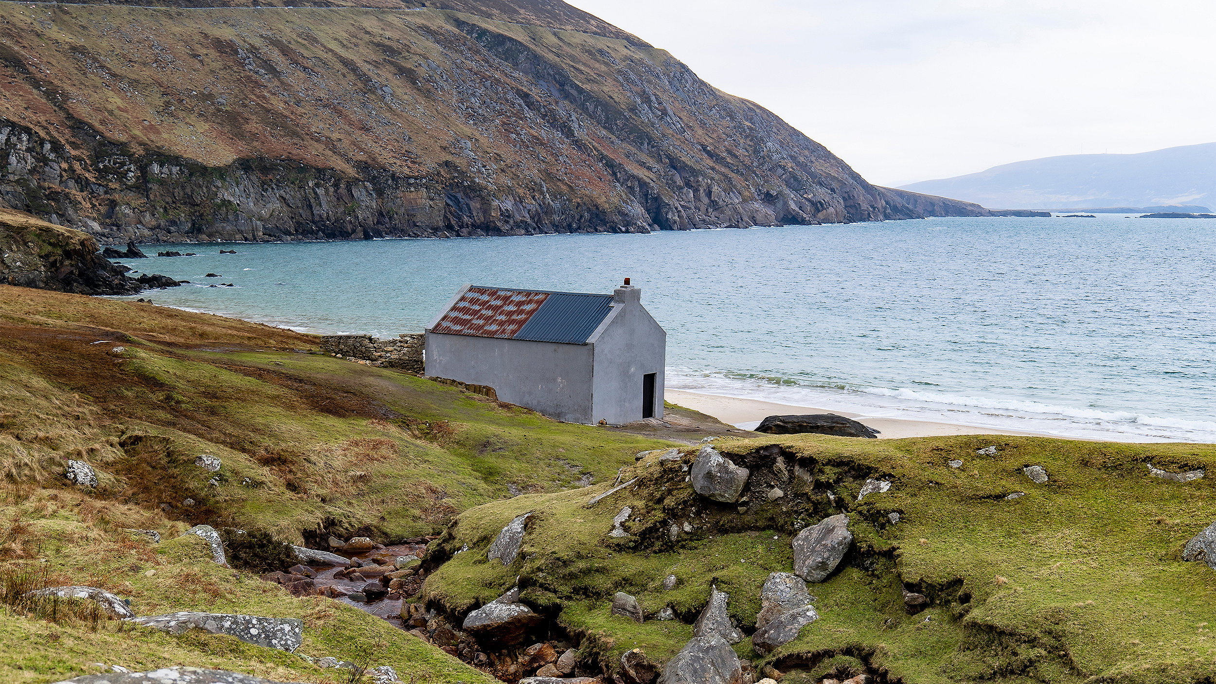 View over Keem beach, Ireland