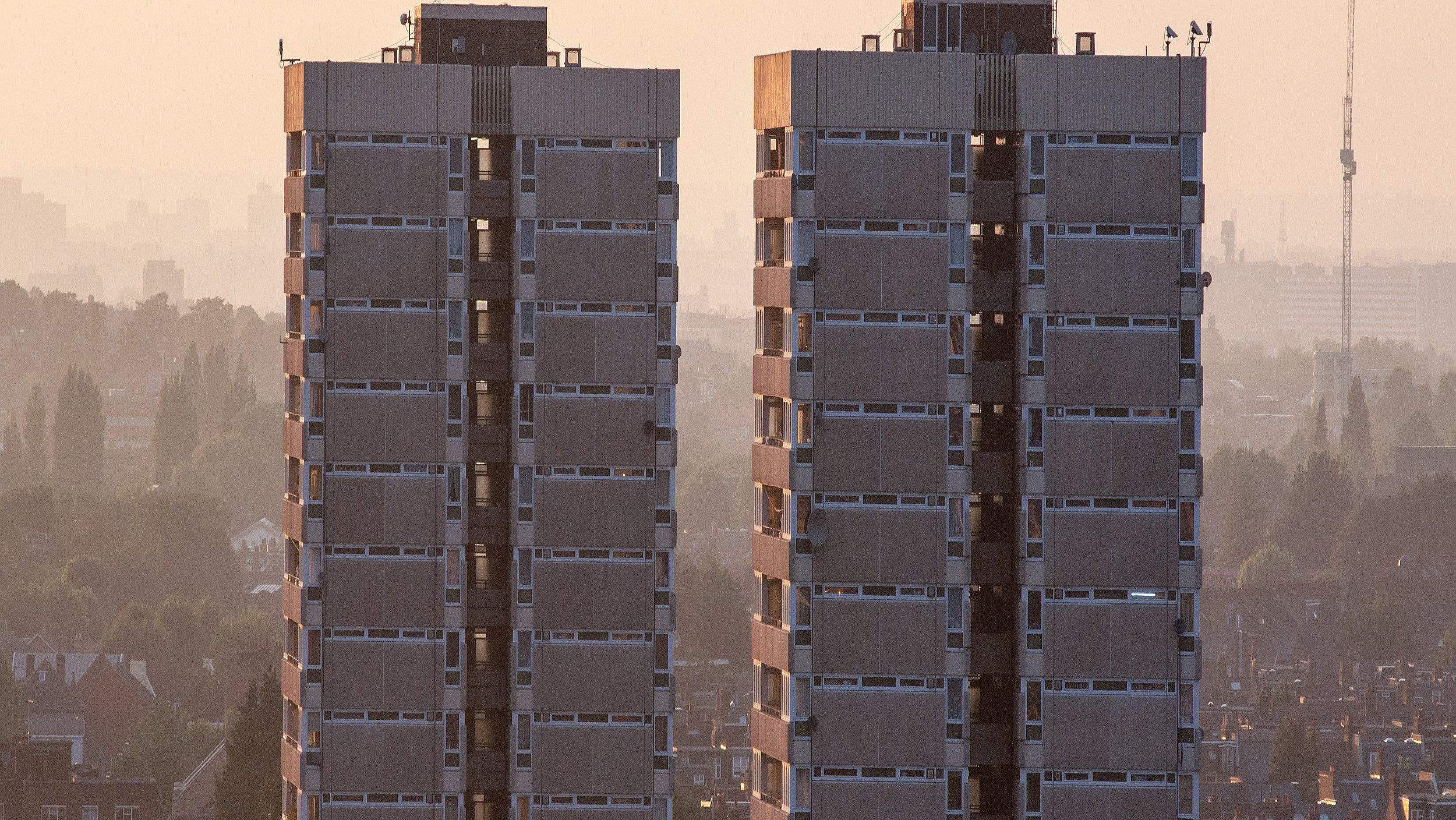 Two tower blocks