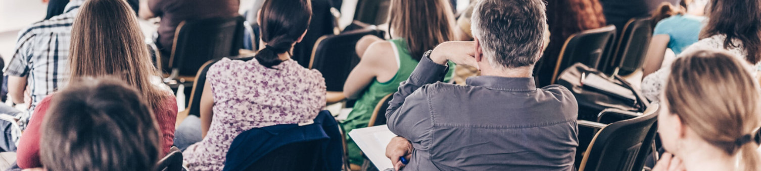 People sat in a seminar