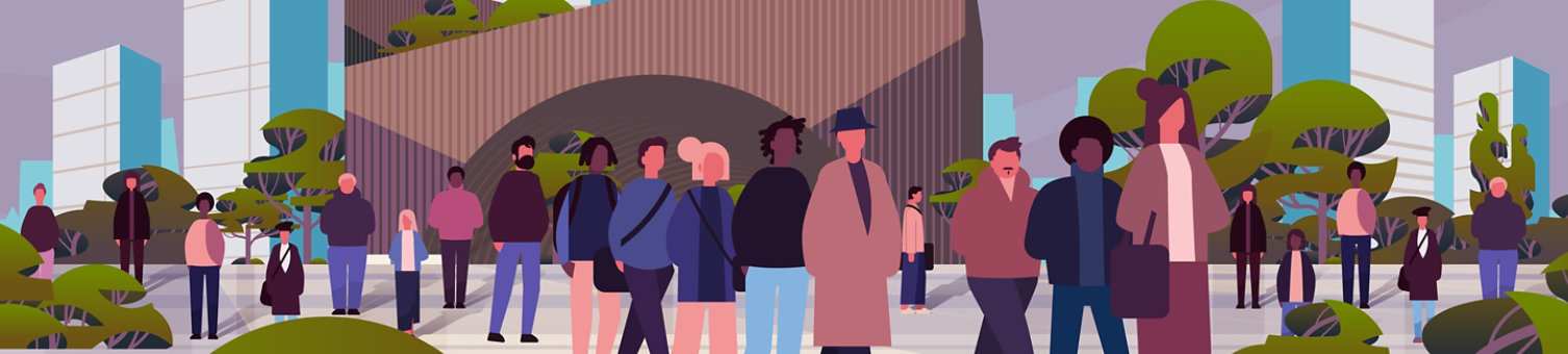 RICS branded styilised image of people