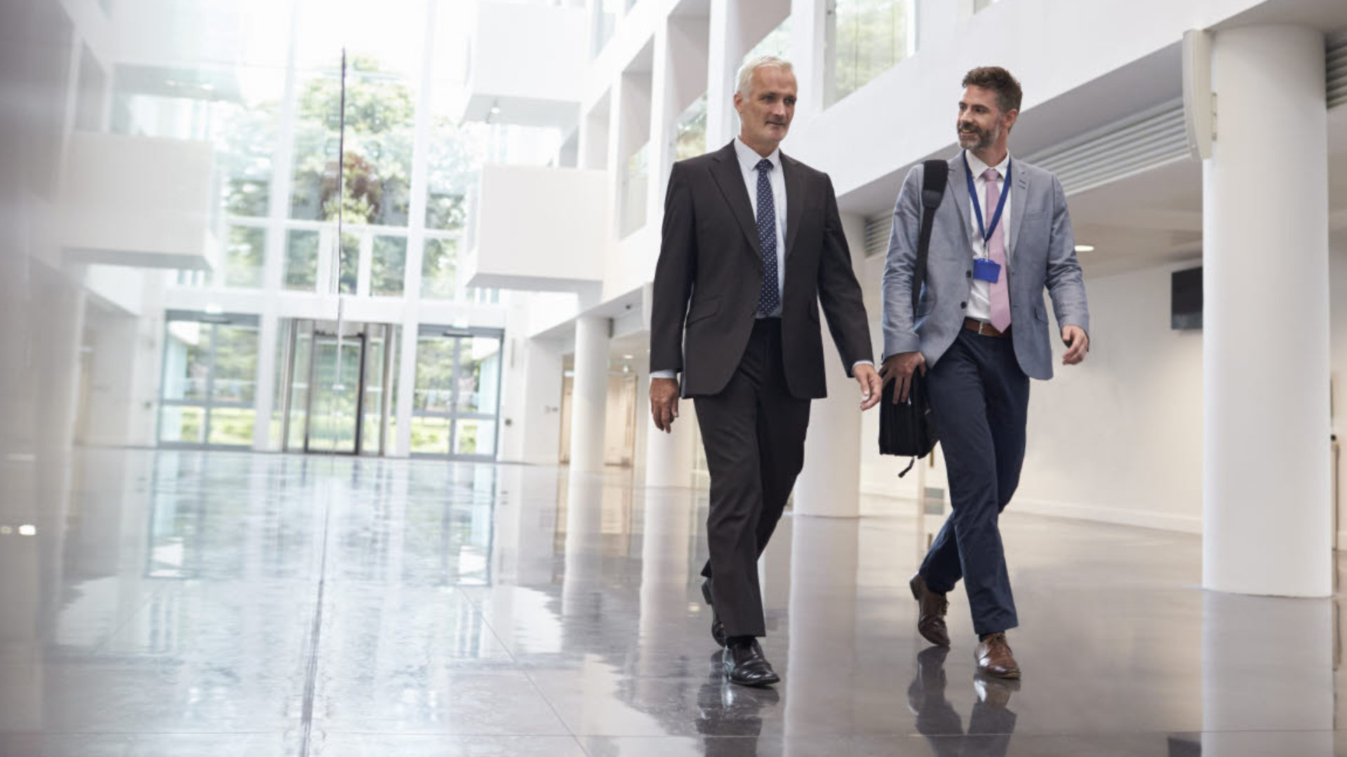 Two men walking