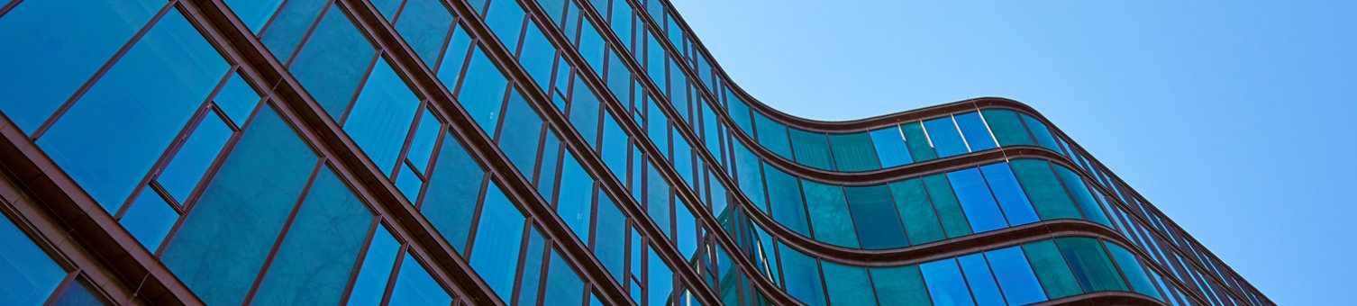 Glass building and sky