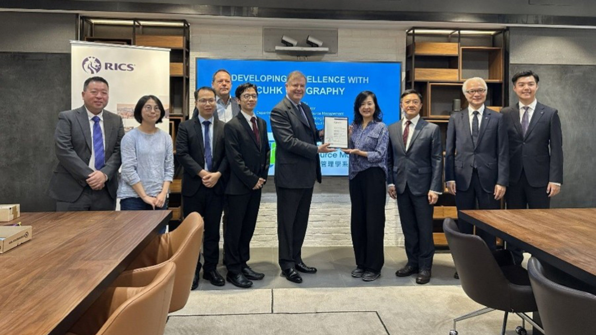 Accreditation Certificate presentation at CUHK
