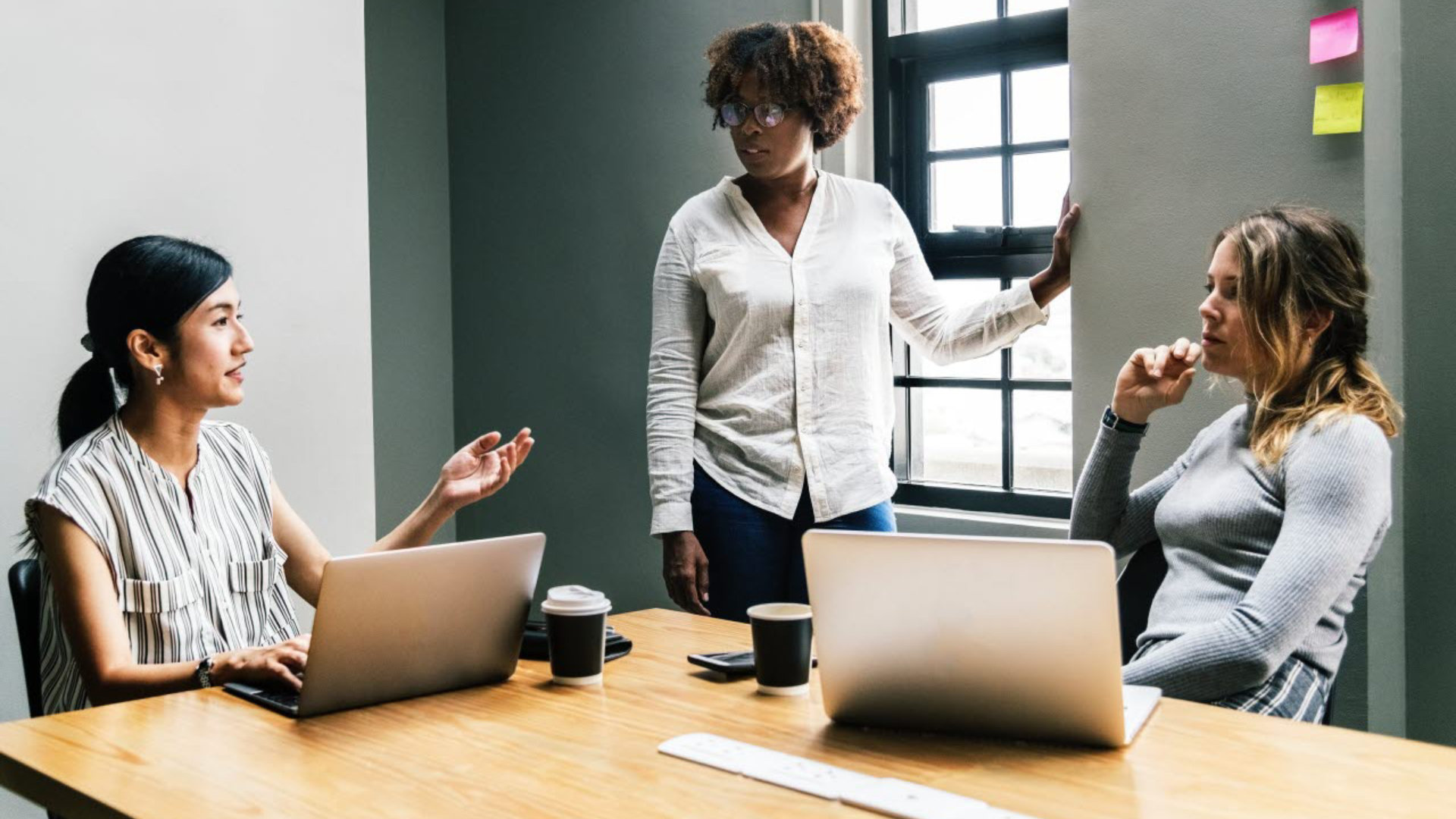 Women in meeting