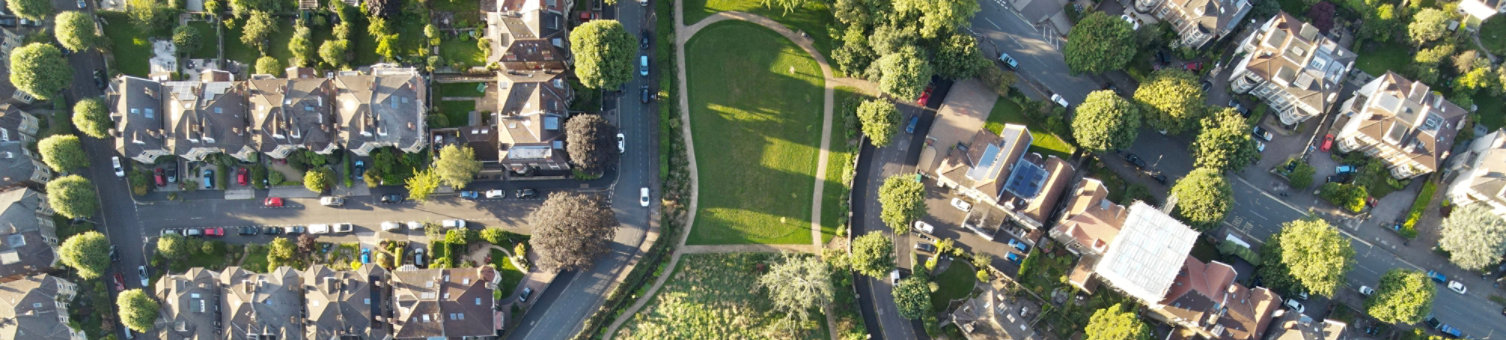 An aerial view of Bristol, United Kingdom with its bustling urban landscape of buildings