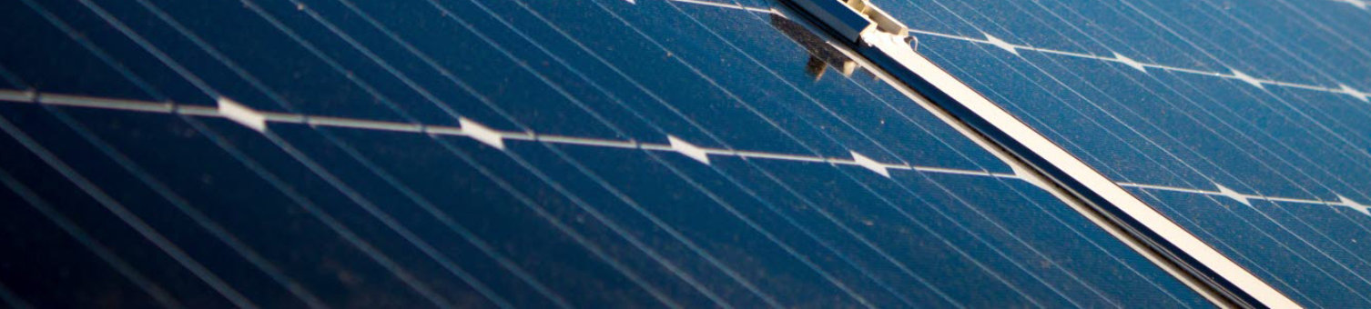 Solar panels close up