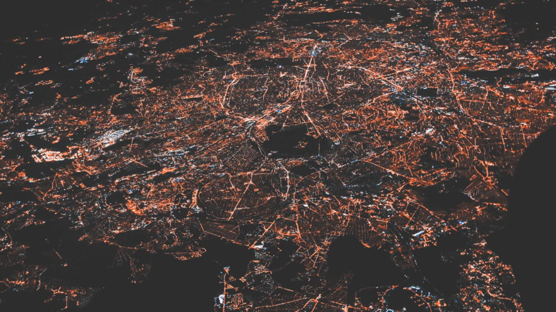 City lights at night