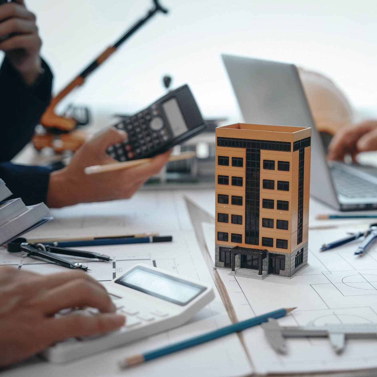 architects working on a table